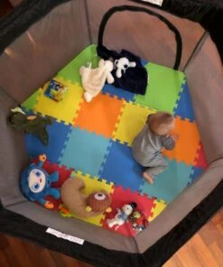 Deryan Draagbare Kinderbox - Zwart - Vaste Matrasbodem - Reisbox - Campingbedje -Aanbiedingen BIBS Winkel 1002x1200 13