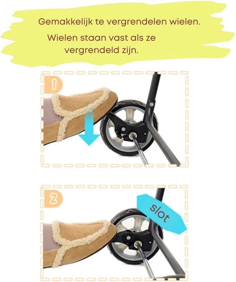 Merkloos Homezie Hondenbuggy | Huisdieren Tot 15 Kg | 4-wieler | Hondenbuggy Inklapbare | Katten Buggy | Buggy | Huisdieren Buggy 2 Merkloos Homezie Hondenbuggy | Huisdieren Tot 15 Kg | 4-wieler | Hondenbuggy Inklapbare | Katten Buggy | Buggy | Huisdieren Buggy - Afbeelding 2