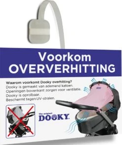 Dooky Universal Cover Zonnescherm Kinderwagen - Light Grey Crowns -Aanbiedingen BIBS Winkel 1006x1200 10