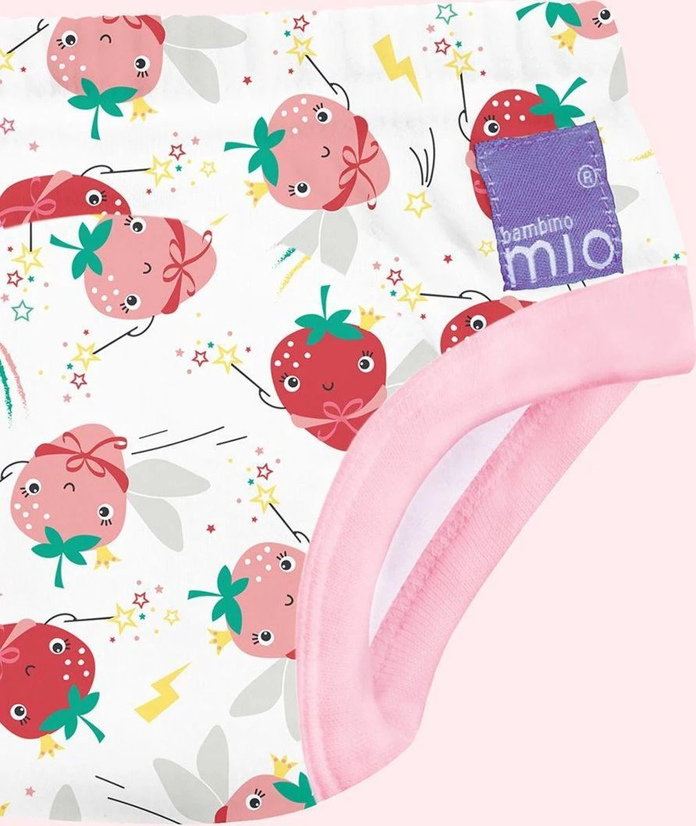 Oefenbroekje - Super Strawberry 3+ Jaar | Bambino Mio | Potjestraining | Zindelijkheidstraining 4 Oefenbroekje - Super Strawberry 3+ Jaar | Bambino Mio | Potjestraining | Zindelijkheidstraining - Afbeelding 4