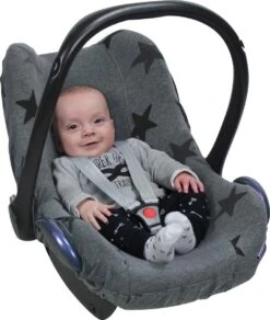 Dooky Seat Cover 0+ Autostoel Hoes - Grey Star -Aanbiedingen BIBS Winkel 1014x1200 11