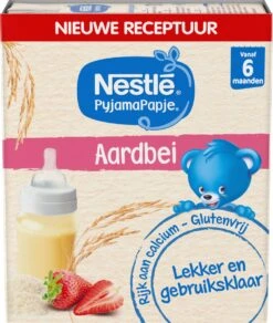 Nestlé PyjamaPapje Aardbei - Babypap - Vanaf 6 Maanden - 6 Stuks - Totaal 12 Porties -Aanbiedingen BIBS Winkel 1016x1200 16