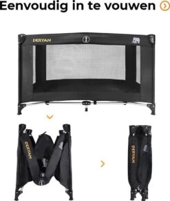 Deryan Believer Campingbedje - 120x60cm - Zwart -Aanbiedingen BIBS Winkel 1018x1200 16