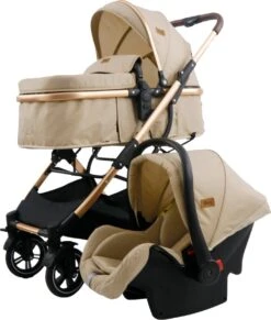 Ding Juna Kinderwagen 3 In 1 - Beige/Rose - Combi Kinderwagen Incl. Autostoel 18 Ding Juna Kinderwagen 3 In 1 - Beige/Rose - Combi Kinderwagen Incl. Autostoel -Aanbiedingen BIBS Winkel 1019x1200 19