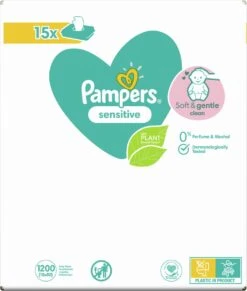 Pampers® Pampers Sensitive Billendoekjes - 1200 Doekjes -Aanbiedingen BIBS Winkel 1019x1200 4