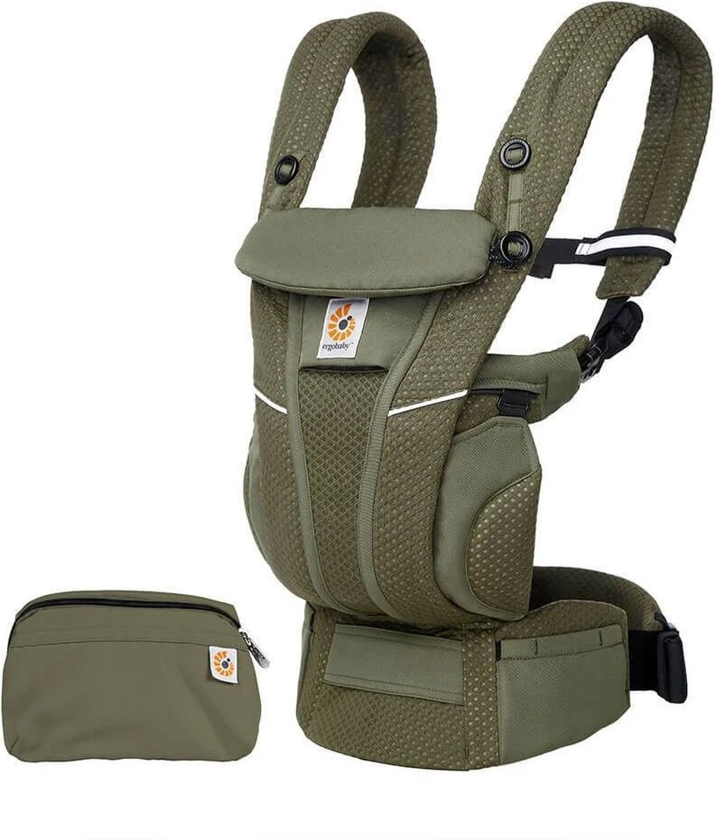 Ergobaby Baby Draagzak Omni Breeze Olive Green - Ergonomische Draagzak Vanaf Geboorte 1 Ergobaby Baby Draagzak Omni Breeze Olive Green - Ergonomische Draagzak Vanaf Geboorte