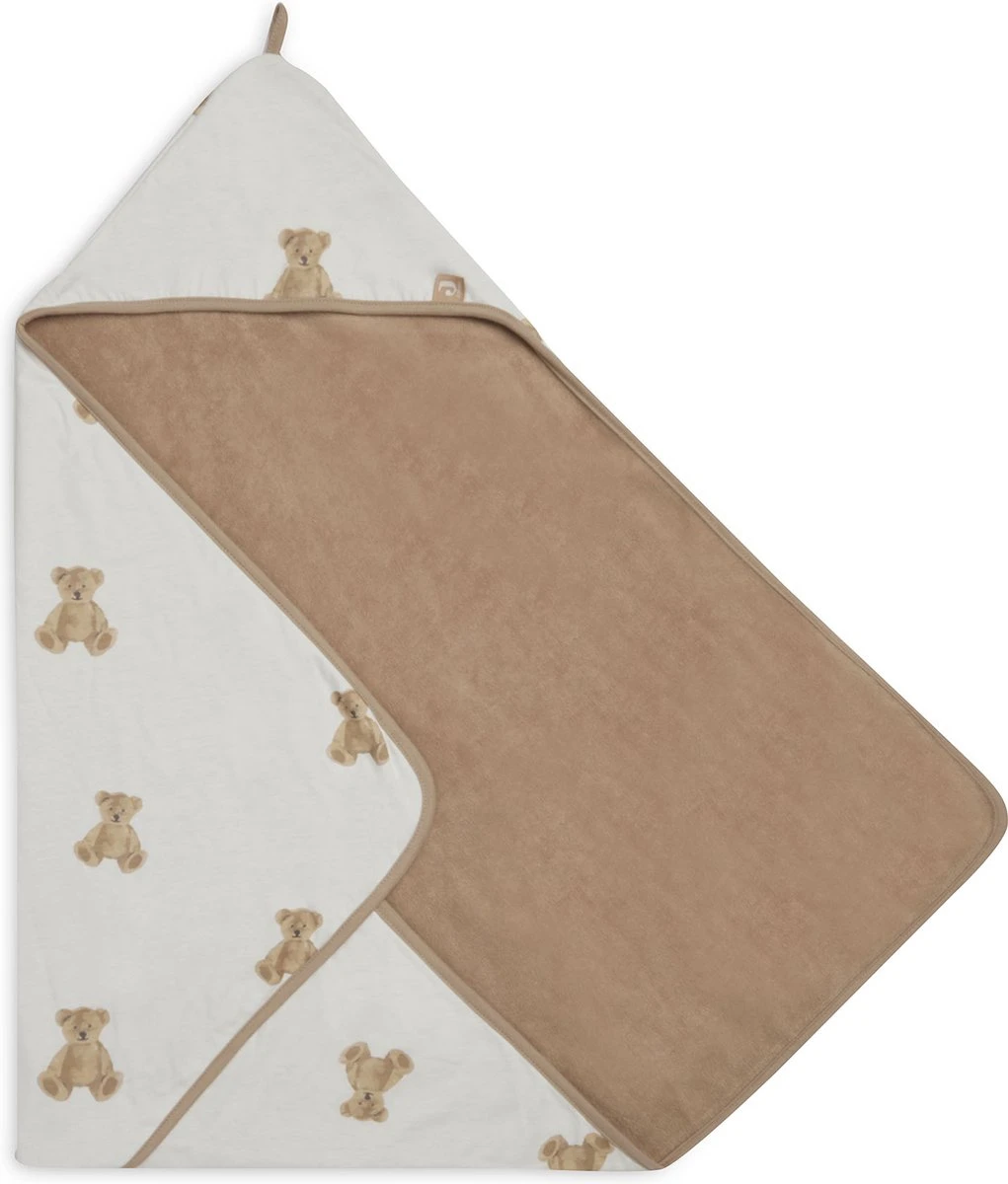 Jollein Badcape 75x75cm Teddy Bear - GOTS 3 Jollein Badcape 75x75cm Teddy Bear - GOTS - Afbeelding 3