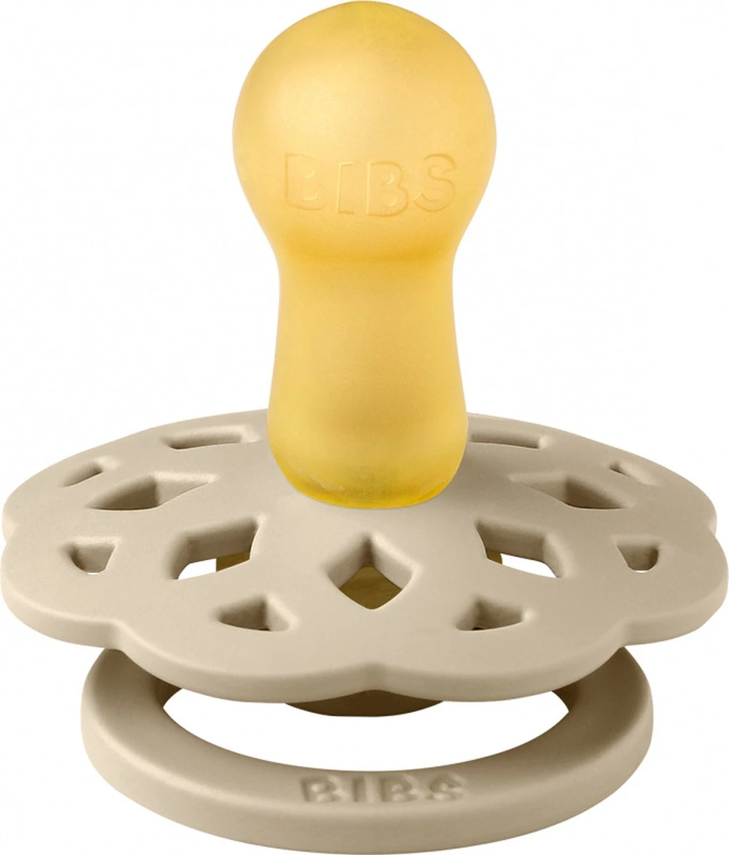 BiBS - Boheme Pacifier - Stage 1 Fopspeen - 2 Stuks - Vanilla / Dark Oak 3 BiBS - Boheme Pacifier - Stage 1 Fopspeen - 2 Stuks - Vanilla / Dark Oak - Afbeelding 3