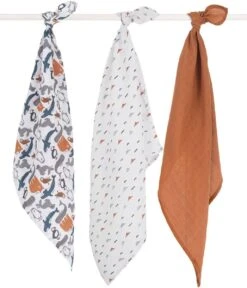 Jollein Hydrofiel Multidoek Spot 70x70cm - Caramel - 3 Stuks -Aanbiedingen BIBS Winkel 1028x1200