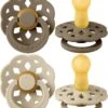 BiBS - Boheme Pacifier - Stage 1 Fopspeen - 2 Stuks - Vanilla / Dark Oak