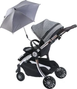Titaniumbaby Parasol Met Universele Klem UV 50+ Protectie - Black -Aanbiedingen BIBS Winkel 1037x1200 10