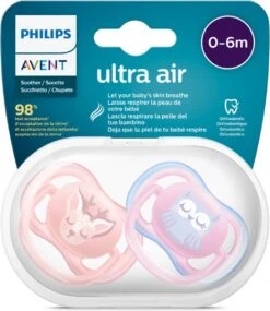 Philips Avent Ultra Air SCF085/02 - Fopspeen - 0-6 Maanden - 2 Stuks 14 Philips Avent Ultra Air SCF085/02 - Fopspeen - 0-6 Maanden - 2 Stuks -Aanbiedingen BIBS Winkel 1041x1200 15