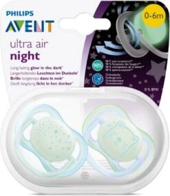 Philips Avent Ultra Air Fopspeen Groen Sterren/beer Glow In The Dark 0-6m -Aanbiedingen BIBS Winkel 1041x1200 16