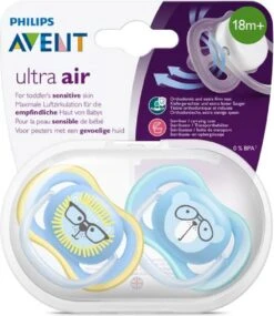 Philips Avent Ultra Air Fopspeen Blauw Leeuw/beer 18m+ -Aanbiedingen BIBS Winkel 1041x1200 17