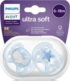 Philips Avent Ultra Soft SCF223/03 - Fopspeen - 6-18 Maanden - 2 Stuks -Aanbiedingen BIBS Winkel 1042x1200 17
