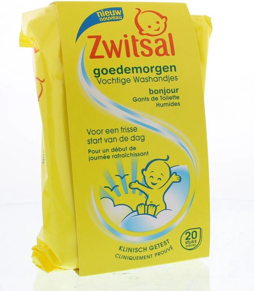 Zwitsal Goedemorgen Baby Vochtige Washandjes - 20 Stuks 11 Zwitsal Goedemorgen Baby Vochtige Washandjes - 20 Stuks - Afbeelding 11