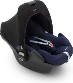 Dooky Hoody Autostoel Zonnekap - UV Werend - Black