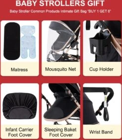 Luxe Kinderwagen 3 In 1 - Wandelwagen - Kinderwagen 3-in-1 Incl Autostoel - Kinderwagen Maxi Cosi – Buggy 3 In 1 - Newborn - Grijs -Aanbiedingen BIBS Winkel 1049x1200 12