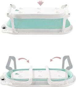 Babybadje - Laychee - Gratis Kussen - 4 In 1 - Peuterbadje - Opvouwbaar - Thermometer - Lichtgewicht - Inklapbaar - Blauw 7 Babybadje - Laychee - Gratis Kussen - 4 In 1 - Peuterbadje - Opvouwbaar - Thermometer - Lichtgewicht - Inklapbaar - Blauw -Aanbiedingen BIBS Winkel 1049x1200