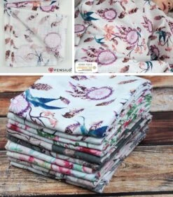 Hydrofiele Doeken - Hydrofiele Luiers - 70 X 80 Cm - 10 Pack - Roze- Bloemen - Meisje - Standard 100 By Oeko-tex® - Fensilo -Aanbiedingen BIBS Winkel 1053x1200 1