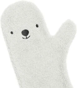 Invented 4 Kids - Douche Washandje - Washandjes - Wit Beer -Aanbiedingen BIBS Winkel 1054x1200 2