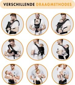 Deryan Pack Luxe Ergonomische Draagzak - Babydrager + Opbergvakjes - Zwart 21 Deryan Pack Luxe Ergonomische Draagzak - Babydrager + Opbergvakjes - Zwart -Aanbiedingen BIBS Winkel 1057x1200 7