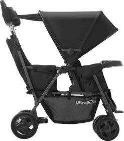 Joovy Caboose Too Ultralight Dubbele Buggy - Zwart - Duo Buggy - Lichtgewicht -Aanbiedingen BIBS Winkel 1058x1200