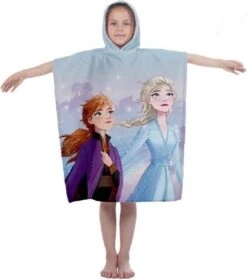 Disney Frozen Frozen Poncho - 55 X 100 Cm - Katoen (Anna, Elsa En Olaf)