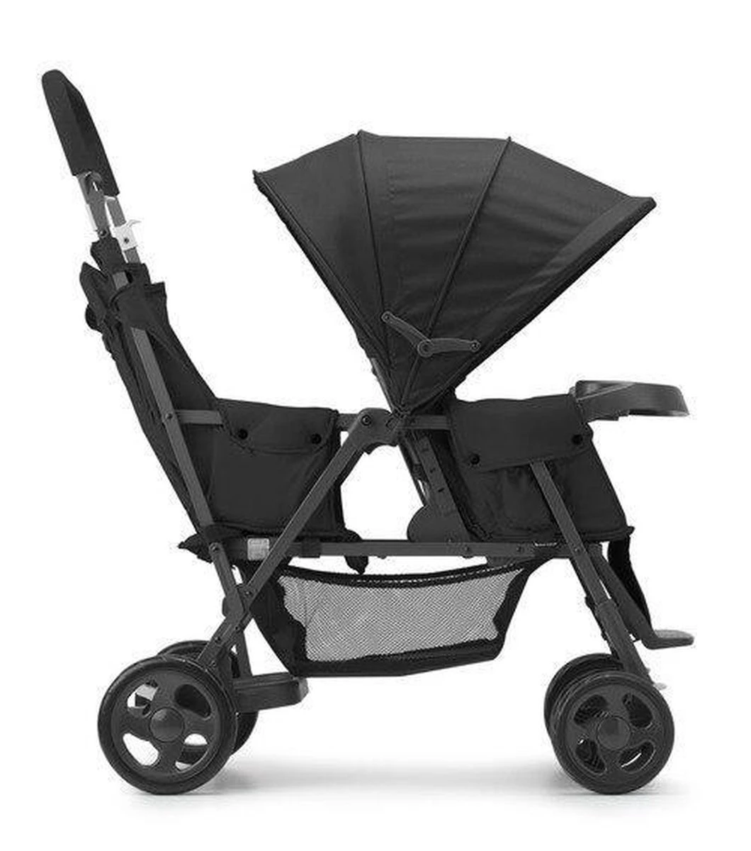Joovy Caboose Too Dubbele Kinderwagen - Zwart - Duo Buggy 2 Joovy Caboose Too Dubbele Kinderwagen - Zwart - Duo Buggy - Afbeelding 2