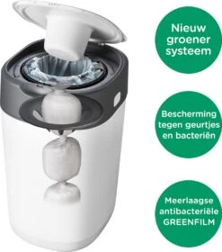 Tommee Tippee Milieuvriendelijke Twist & Click Luieremmer - Met 6 Navulcassettes - Wit -Aanbiedingen BIBS Winkel 1060x1200