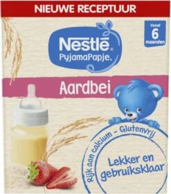 Nestlé PyjamaPapje Aardbei - Babypap - Vanaf 6 Maanden - 6 Stuks - Totaal 12 Porties -Aanbiedingen BIBS Winkel 1064x1200 14