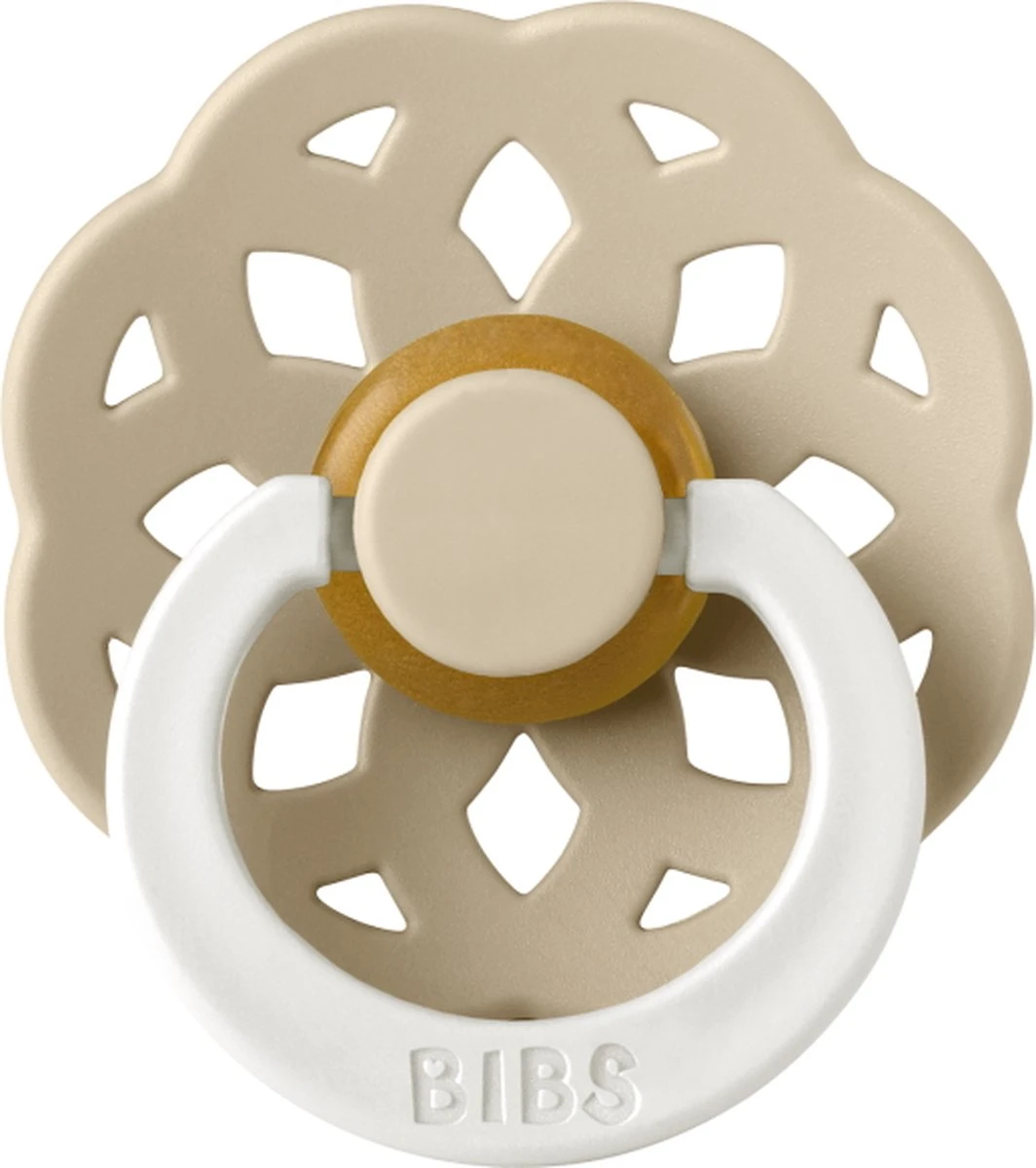 BiBS - Boheme Pacifier Glow In The Dark - Stage 2 Fopspeen - 2 Stuks - Blush Glow / Vanilla Glow 4 BiBS - Boheme Pacifier Glow In The Dark - Stage 2 Fopspeen - 2 Stuks - Blush Glow / Vanilla Glow - Afbeelding 4