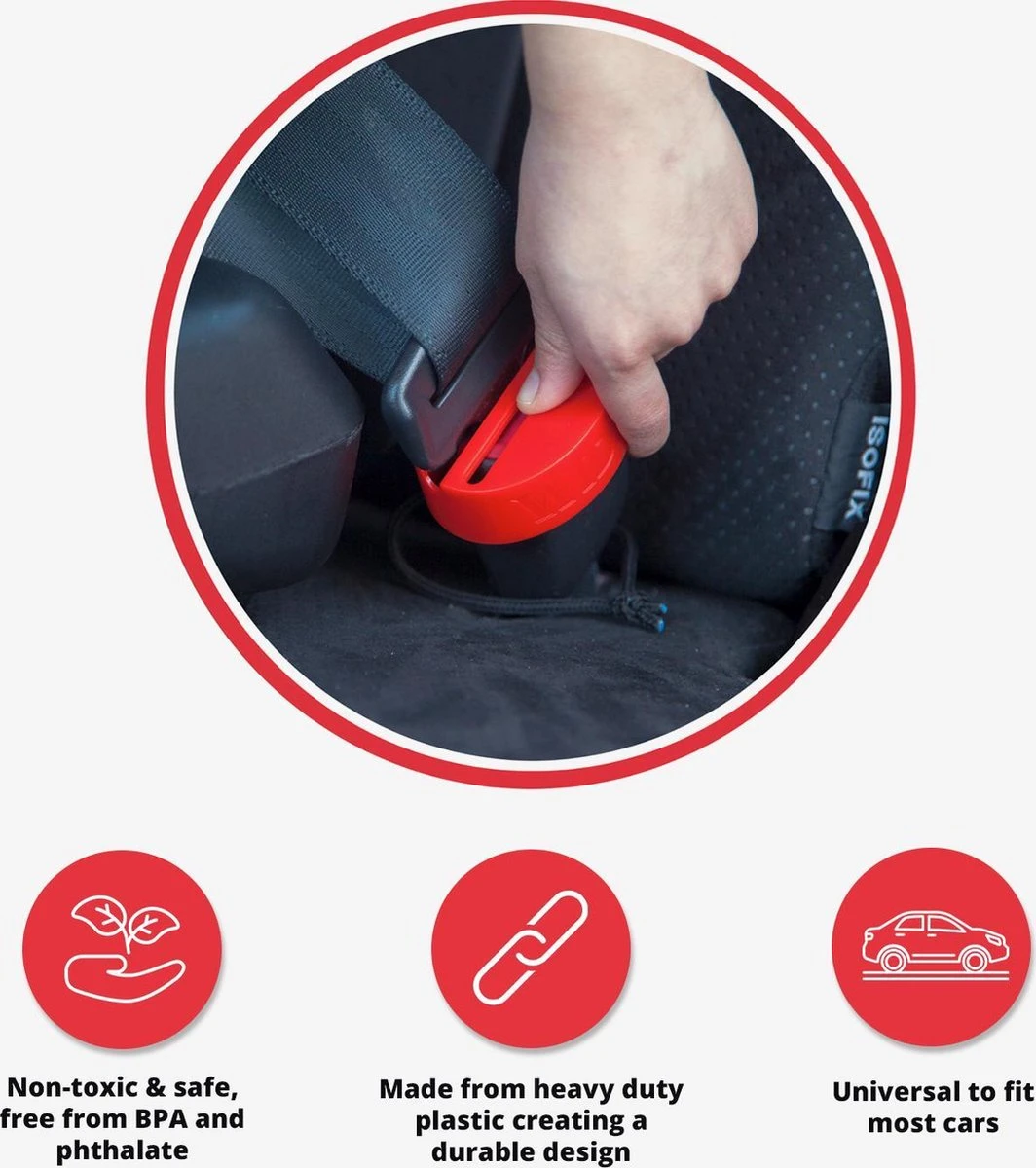 2st - Wididi Autogordel Slot – Bescherm Je Kind Tegen Het Per Ongeluk Losmaken Van De Gordel - Stevig En Duurzaam Kunststof – Universeel Ontwerp 8 2st - Wididi Autogordel Slot – Bescherm Je Kind Tegen Het Per Ongeluk Losmaken Van De Gordel - Stevig En Duurzaam Kunststof – Universeel Ontwerp - Afbeelding 8