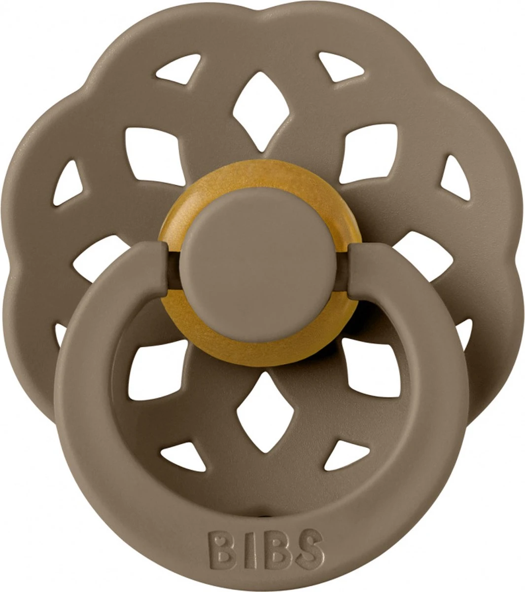 BiBS - Boheme Pacifier - Stage 1 Fopspeen - 2 Stuks - Vanilla / Dark Oak 4 BiBS - Boheme Pacifier - Stage 1 Fopspeen - 2 Stuks - Vanilla / Dark Oak - Afbeelding 4