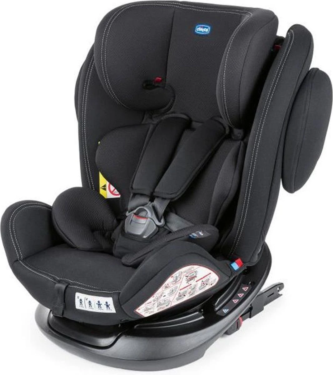 Chicco Autostoel Unico PLUS - Groep 0 1 2 3 - Isofix Bevestiging -Verstelbare Hoofdsteun - Zwart 1 Chicco Autostoel Unico PLUS - Groep 0 1 2 3 - Isofix Bevestiging -Verstelbare Hoofdsteun - Zwart