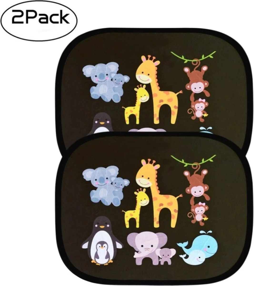 Merkloos Zonnescherm Auto Zijruit Kind - Zonwering Auto Zelfklevend - UV Protectie - Autozonnescherm Voor Kinderen - 2 Stuks - Dieren Multi Colour 3 Merkloos Zonnescherm Auto Zijruit Kind - Zonwering Auto Zelfklevend - UV Protectie - Autozonnescherm Voor Kinderen - 2 Stuks - Dieren Multi Colour - Afbeelding 3