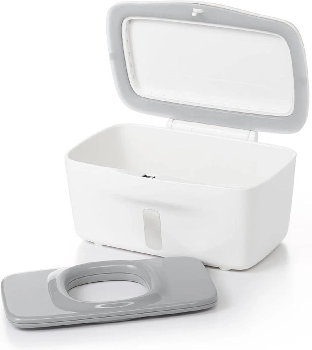 OXO Tot Doekjesverdeler - Billendoekjesdoos- Billendoekjes Houder - Billendoekjesbox - Wipe Box- Vochtige Doekjes Houder- Wit-Grey 3 OXO Tot Doekjesverdeler - Billendoekjesdoos- Billendoekjes Houder - Billendoekjesbox - Wipe Box- Vochtige Doekjes Houder- Wit-Grey - Afbeelding 3