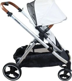 Deryan Evy Kinderwagen - Duo Kinderwagen - Uitbreidbaar - Inclusief Reiswieg - Creme -Aanbiedingen BIBS Winkel 1072x1200 7