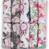 Hydrofiele Doeken - Hydrofiele Luiers - 70 X 80 Cm - 10 Pack - Roze- Bloemen - Meisje - Standard 100 By Oeko-tex® - Fensilo