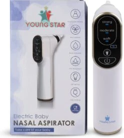 Young Star Baby - Elektrische Neusreiniger Baby - Neuszuiger Met USB - Neuspeer - Neusdouche - Snotverwijderaar