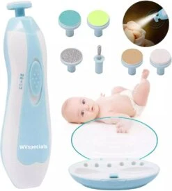 WVspecials® Elektrische Baby NagelKnipper Blauw & Handige Opberg Doos Elektrische Baby Nagelschaartje- Baby Nagelknipper - Baby Nageltrimmer - Baby Nagelset - Baby Nagelvijl - Voor Baby - Ultra Stil (slapend Knippen) - Black Friday - Sinterklaas -Aanbiedingen BIBS Winkel 1079x1200 2
