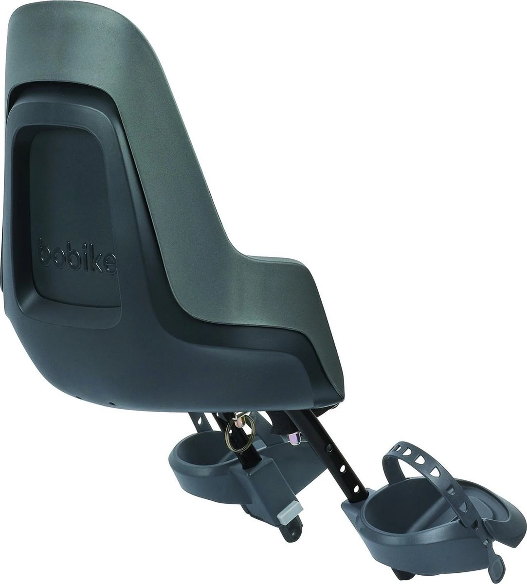 Bobike GO Mini Fietsstoeltje - Macaron Grey 2 Bobike GO Mini Fietsstoeltje - Macaron Grey - Afbeelding 2