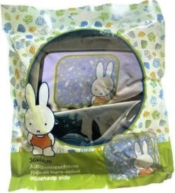 2x Nijntje Auto Zonnescherm Met Zuignappen - Opvouwbare Autozonneschermen Raamzonnescherm Opvouwbaar Kinder Zonwering