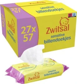 Zwitsal Sensitive Billendoekjes Alcoholvrij - 1539 Doekjes - Voordeelverpakking