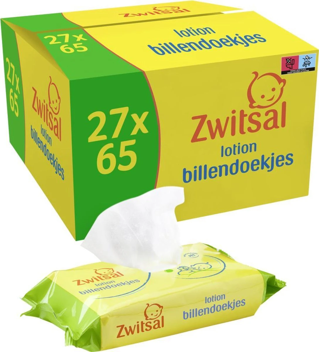 Zwitsal Lotion Billendoekjes Alcoholvrij - 1755 Doekjes - Voordeelverpakking 1 Zwitsal Lotion Billendoekjes Alcoholvrij - 1755 Doekjes - Voordeelverpakking