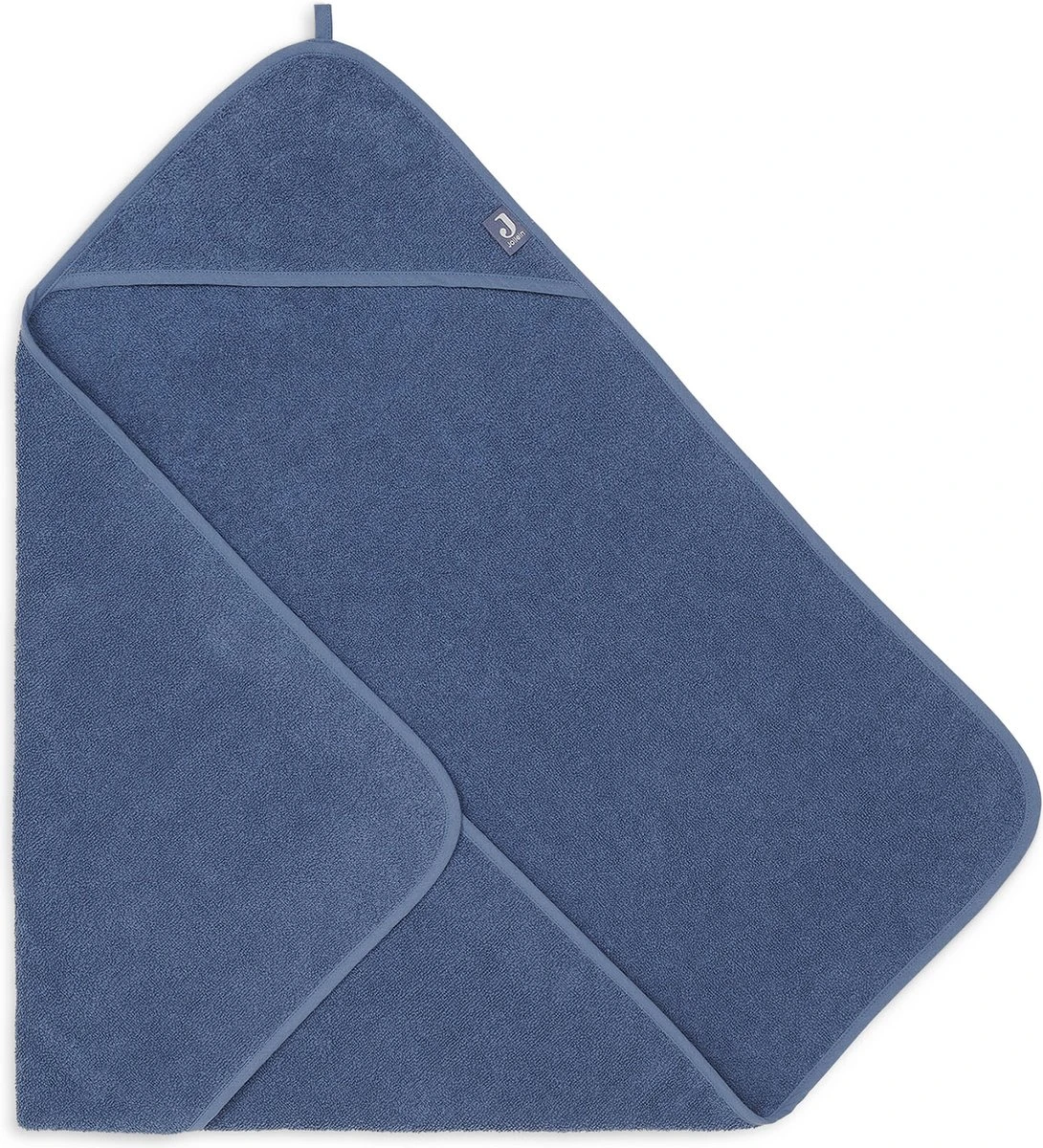 Jollein Badcape Badstof 75x75cm - Jeans Blue 4 Jollein Badcape Badstof 75x75cm - Jeans Blue - Afbeelding 4