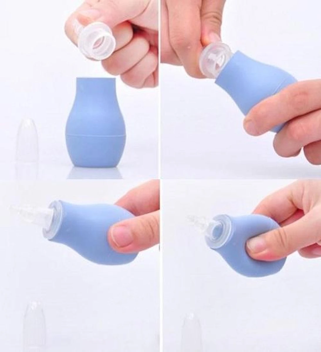 Neusreiniger Voor Baby En Kind - Neuspompje - Nose Cleaner - Nasal Aspirator - Neuszuiger - Roze 4 Neusreiniger Voor Baby En Kind - Neuspompje - Nose Cleaner - Nasal Aspirator - Neuszuiger - Roze - Afbeelding 4