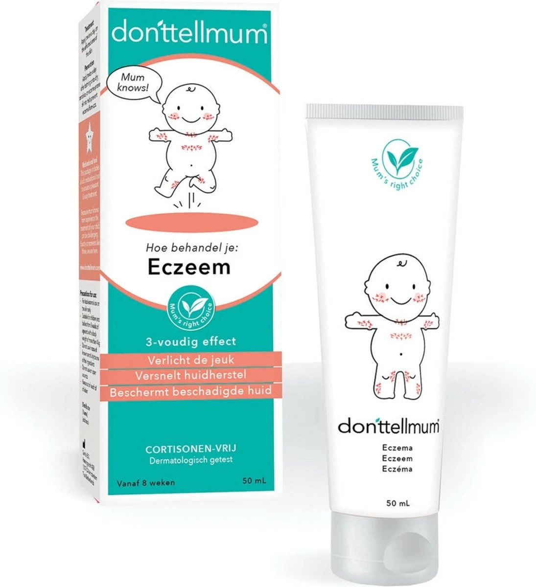 Donttellmum - Eczeem Repair Creme - 50 Ml 2 Donttellmum - Eczeem Repair Creme - 50 Ml - Afbeelding 2