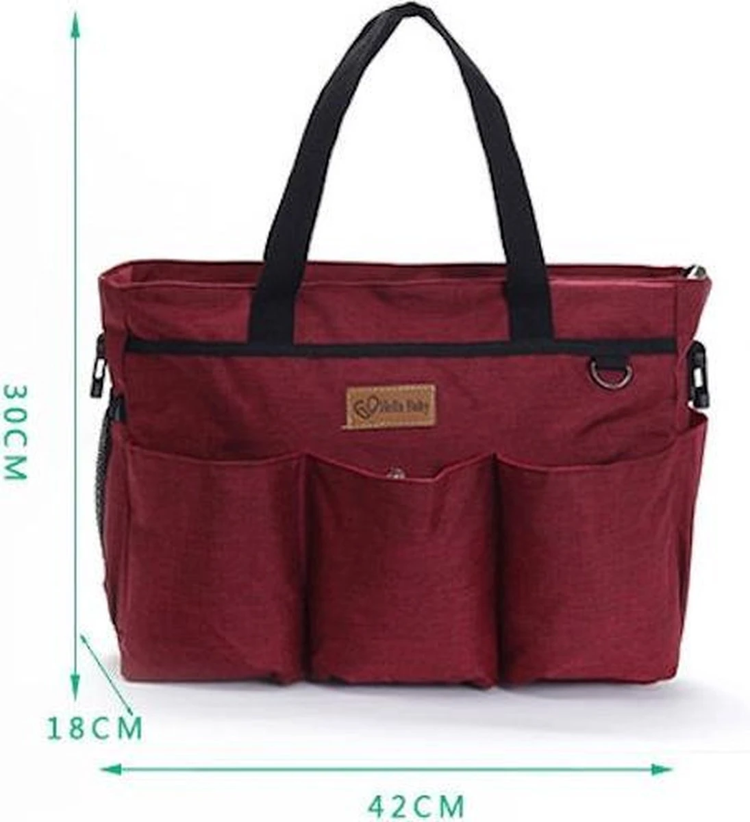 Merkloos Decopatent® Luiertas Schoudertas - Baby Verzorgingstas - Incl Verschoningsmatje & Flessenhouder - Vakken - Jongens/Meisjes - Grijs 3 Merkloos Decopatent® Luiertas Schoudertas - Baby Verzorgingstas - Incl Verschoningsmatje & Flessenhouder - Vakken - Jongens/Meisjes - Grijs - Afbeelding 3