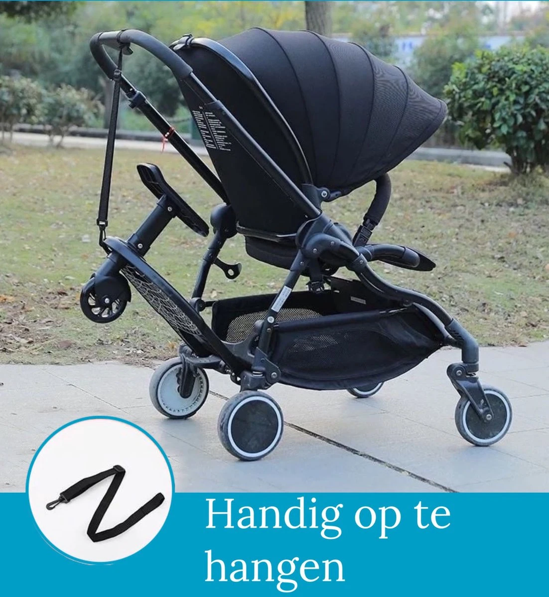 Vosoi - Meerijdplankje - Kinderwagen - Buggy's - Zitje - Onderweg - 1 Wiel - Kinderwagen Accessoires 4 Vosoi - Meerijdplankje - Kinderwagen - Buggy's - Zitje - Onderweg - 1 Wiel - Kinderwagen Accessoires - Afbeelding 4